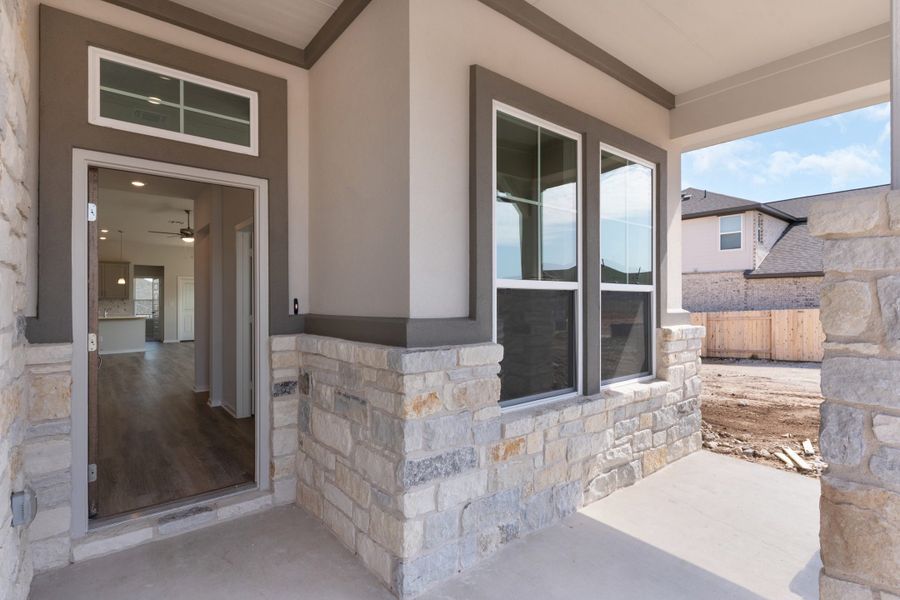 Exterior details and patio area of a home in Nolina, Georgetown (Image 3).