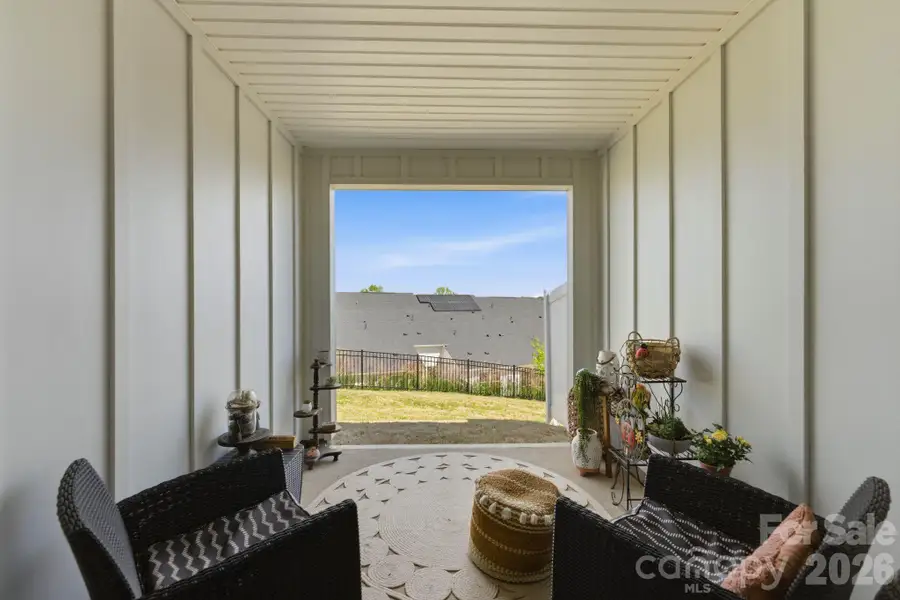 Exterior details and patio area of a home in , Troutman (Image 25).
