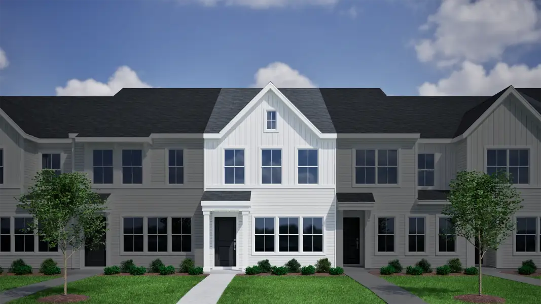Representative exterior photo of a completed home built from the Clover - Genesis Value Collection by Mungo Homes in Cramer Village, Gastonia, NC (Image 15). Representative exterior photo of a completed home built from the Clover - Genesis Value Collection by Mungo Homes in Cramer Village, Gastonia, NC (Image 15).