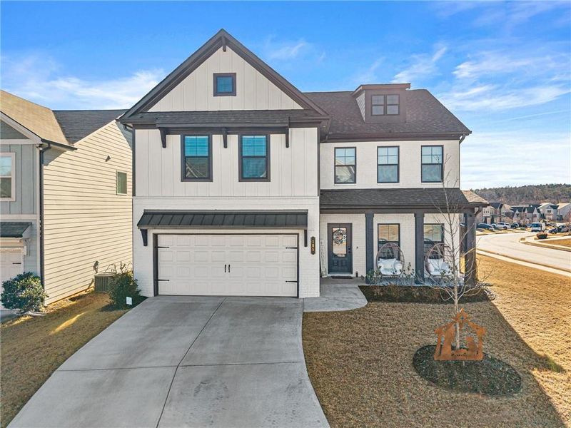 Front exterior of a new home in , Auburn, GA, highlighting curb appeal (Image 21).