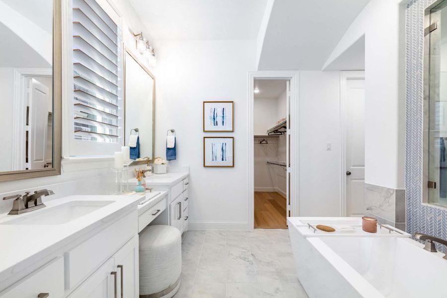 Representative Primary Bathroom - some options shown