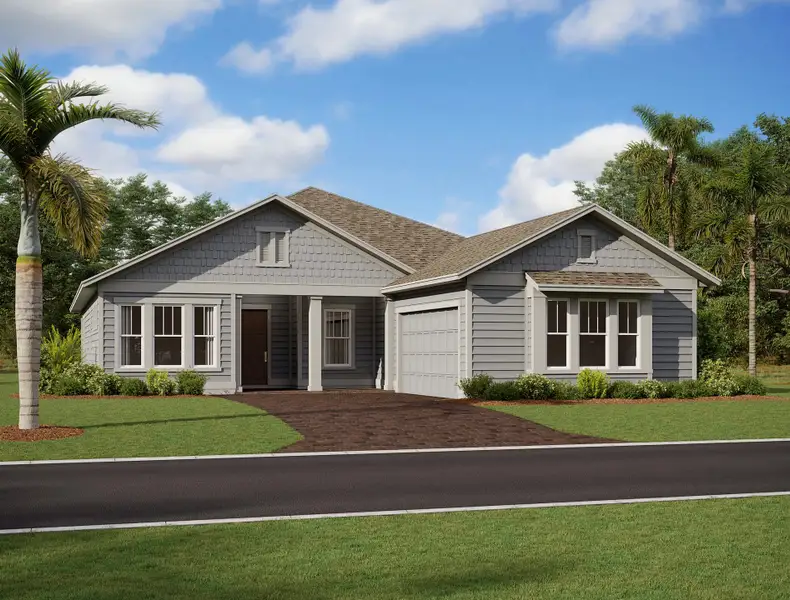 Representative exterior photo of a completed home built from the Erie by Ashton Woods in Northlake Estate, Winter Garden, FL (Image 1). Representative exterior photo of a completed home built from the Erie by Ashton Woods in Northlake Estate, Winter Garden, FL (Image 1).