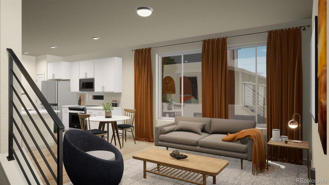 Furnished interior view inside a new home in , Aurora (Image 4).