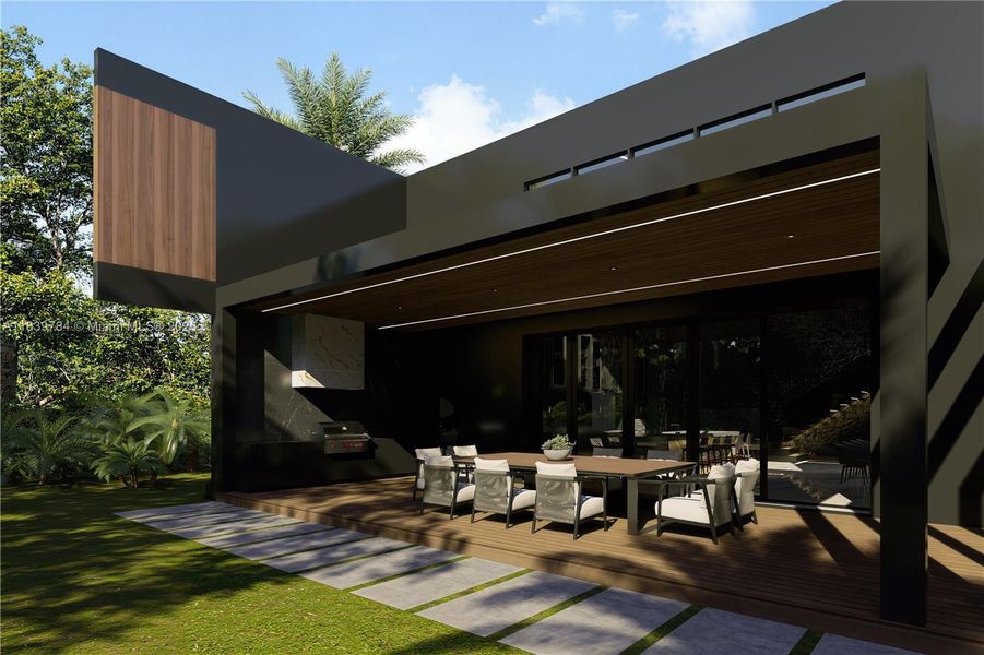 Exterior details and patio area of a home in , Pinecrest (Image 25).