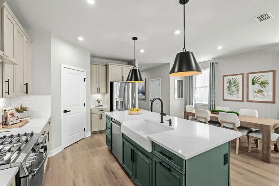 Representative furnished interior of a home built from the Geneva by Ryan Homes in Middle Creek Village, Bolivia (Image 9).