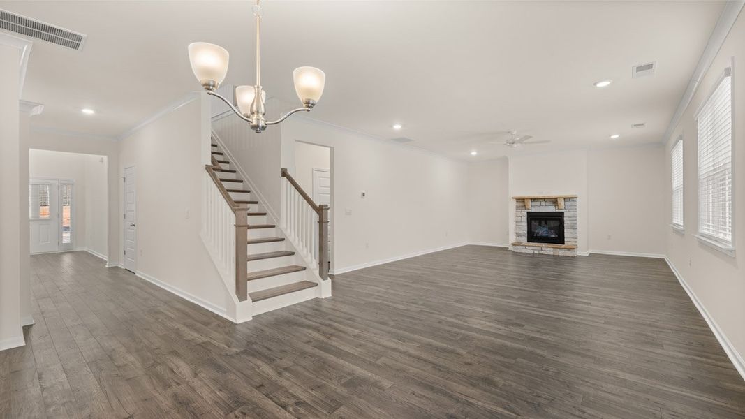 Spacious, unfurnished interior of a new home in The Gates at Pates Creek, Hampton (Image 30).