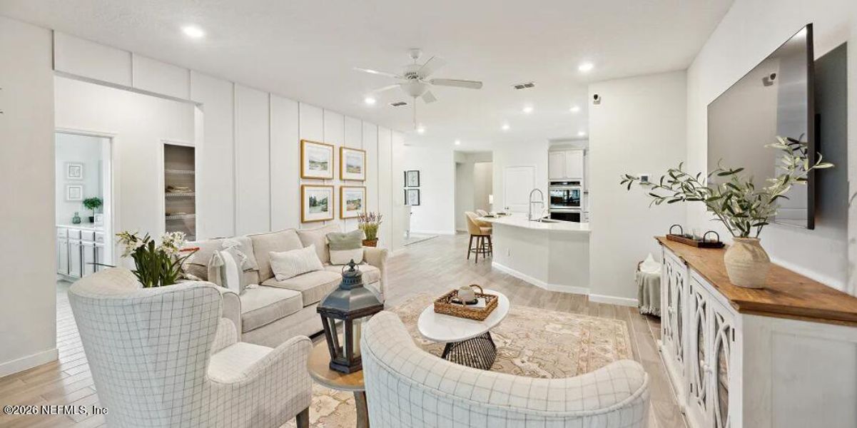 Furnished interior view inside a new home in Silver Falls Single Family at SilverLeaf, St. Augustine (Image 13).