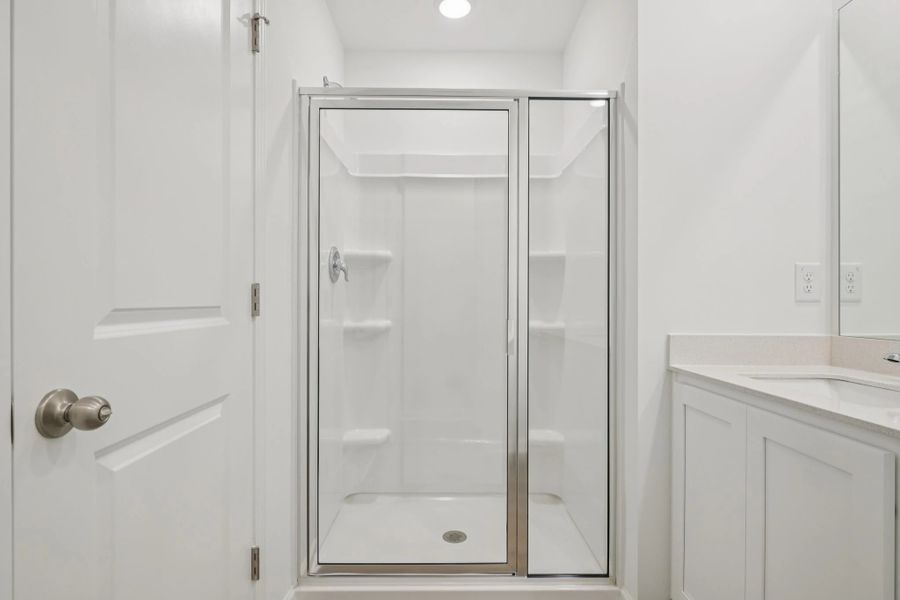 Primary Bath featuring the AW Collection® Timeless - Clean lines and graceful, polished details.