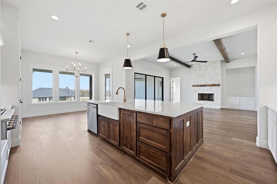 Furnished interior view inside a new home in , Aledo (Image 6).