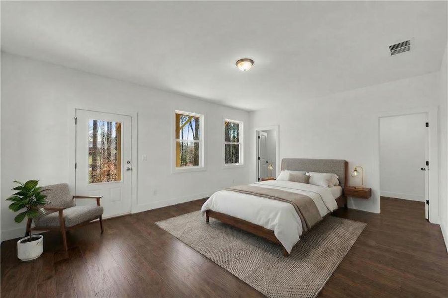 Furnished interior view inside a new home in , Suwanee (Image 12).