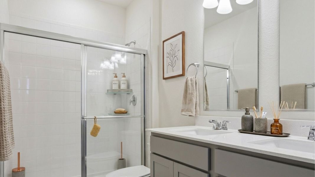 Furnished interior view inside a new home in Silver Peaks, Lochbuie (Image 8). Furnished interior view inside a new home in Silver Peaks, Lochbuie (Image 8).