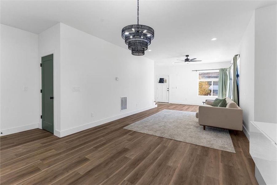 Spacious, unfurnished interior of a new home in , Atlanta (Image 85).