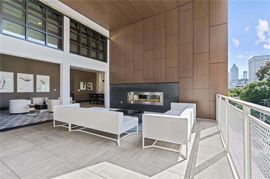 Exterior details and patio area of a home in J5, Atlanta (Image 2).