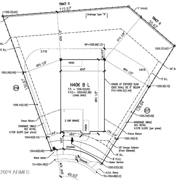 Lot 218 plot plan