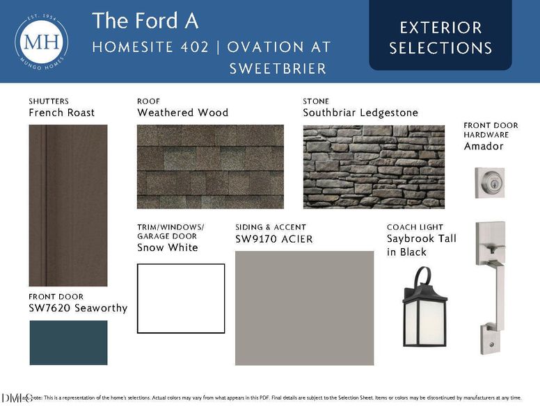 Exterior Selections Exterior Selections
