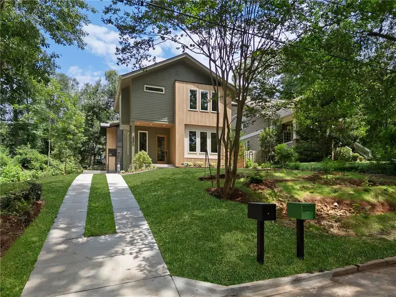 Front exterior of a new home in , Decatur, GA, highlighting curb appeal (Image 27).