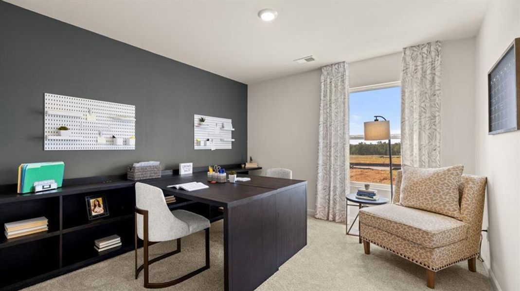 Furnished interior view inside a new home in Teamon Pointe, Griffin (Image 23).
