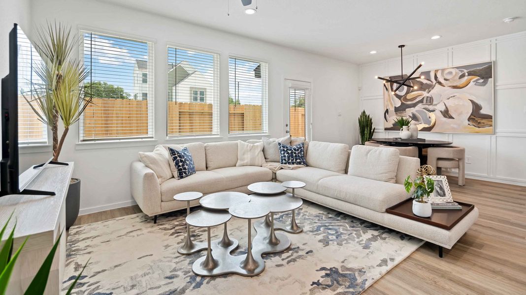 Furnished interior view inside a new home in Alaia Crossing, Houston (Image 3).