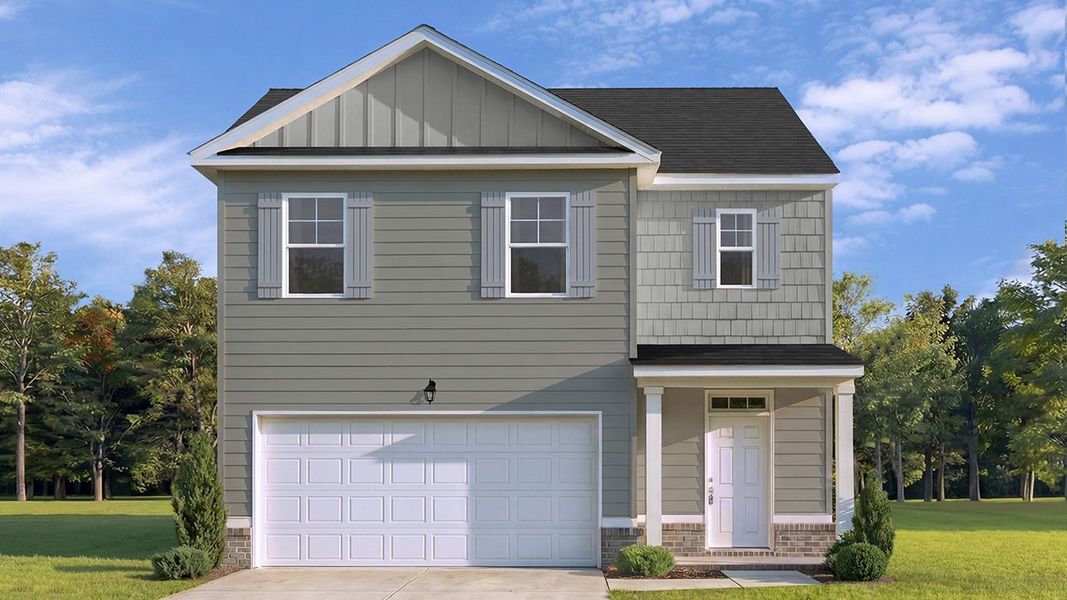 Representative exterior photo of a completed home built from the Robie by D.R. Horton in Shoal Creek, Hampton, GA (Image 2).