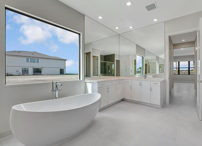 Furnished interior view inside a new home in Apex at Avenir, Palm Beach Gardens (Image 54). Furnished interior view inside a new home in Apex at Avenir, Palm Beach Gardens (Image 54).