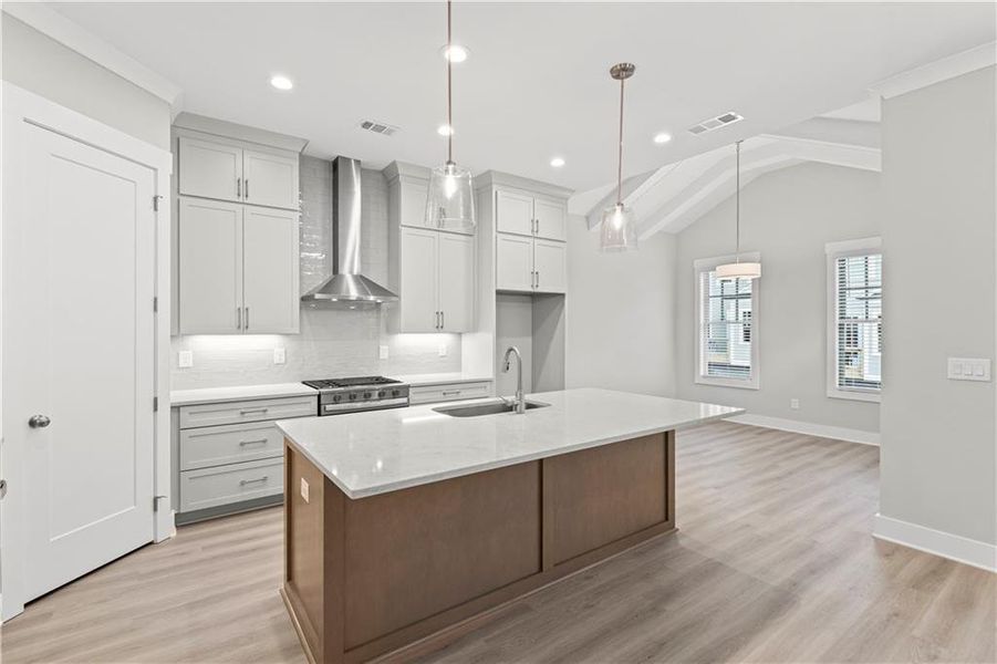 Furnished interior view inside a new home in Devin's Shire - A Kennesaw Tradition, Kennesaw (Image 13).