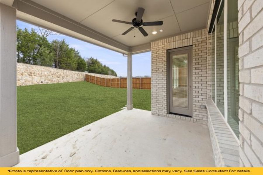 Representative exterior details of a home built from the The Catalina by Stonefield Homes in The Highlands, Rockwall (Image 51).