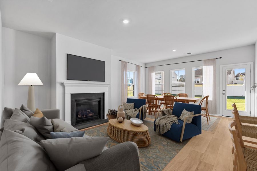 Representative furnished interior of a home built from the Ford - Genesis Value Collection by Mungo Homes in Golden Ridge, Youngsville (Image 7).