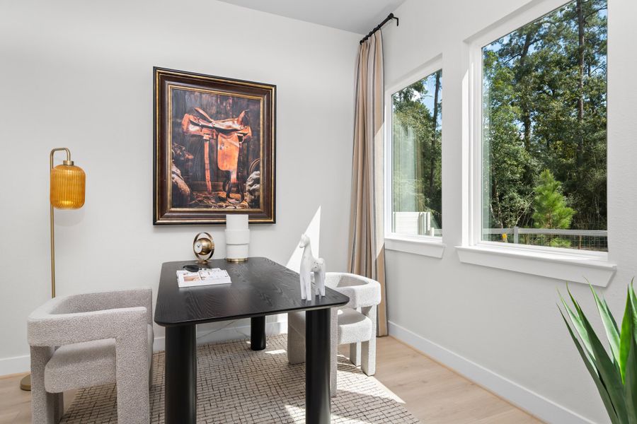 Representative furnished interior of a home built from the Sabine by Autograph Homes in Two Step Farm, Montgomery (Image 8).