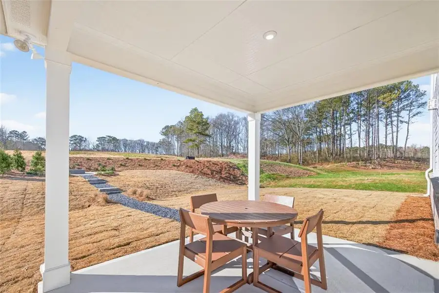 Exterior details and patio area of a home in Linden Grove, Powder Springs (Image 23).