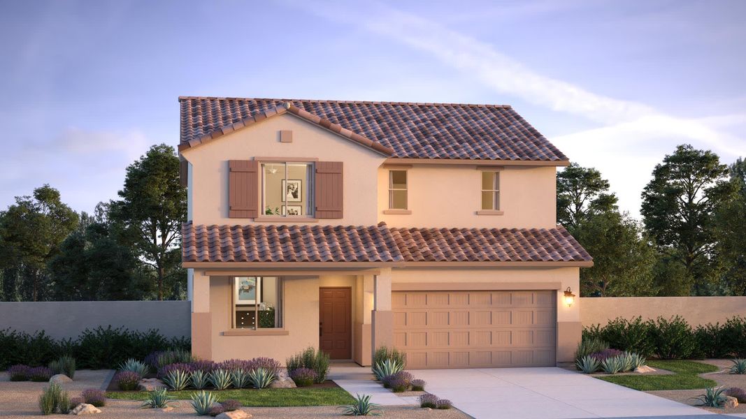 Spanish Elevation - Antelope at Northern Farms in Waddell, Arizona | Landsea Homes