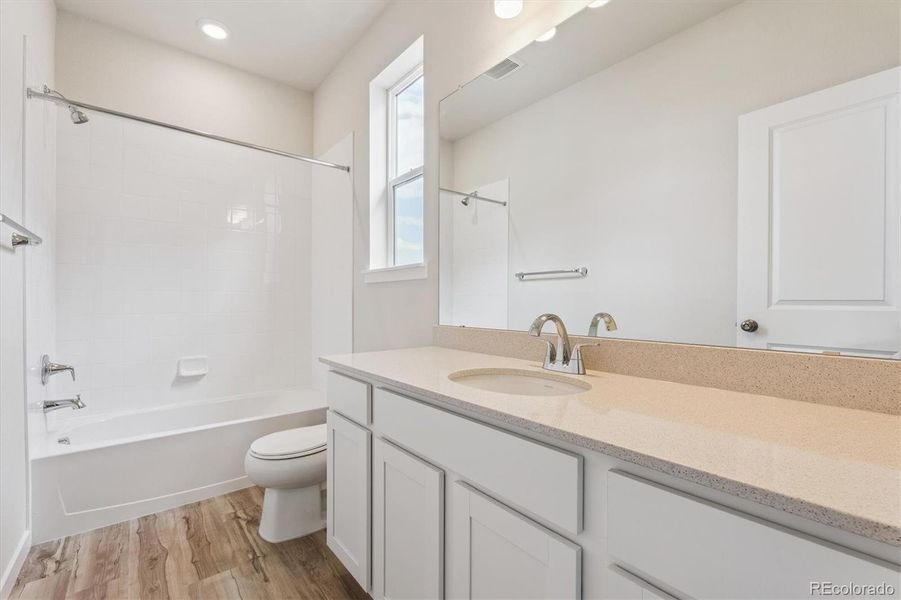 Furnished interior view inside a new home in Floret Collection at Parkdale Commons, Lafayette (Image 11). Furnished interior view inside a new home in Floret Collection at Parkdale Commons, Lafayette (Image 11).