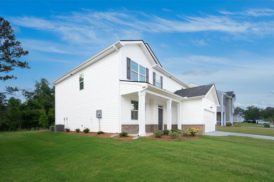 Representative exterior photo of a completed home built from the Elle by D.R. Horton in Highland Hills, Graniteville, SC (Image 20). Representative exterior photo of a completed home built from the Elle by D.R. Horton in Highland Hills, Graniteville, SC (Image 20).