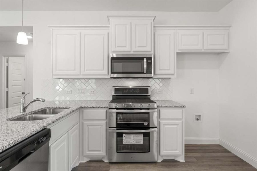 Representative furnished interior of a home built from the Melrose by Pacesetter Homes in Elevon, Lavon (Image 5).