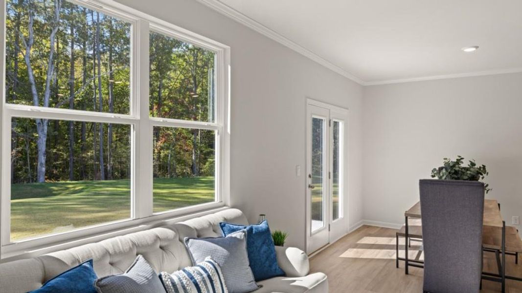 Furnished interior view inside a new home in Hamptons at Riverwood South, Dallas (Image 14).