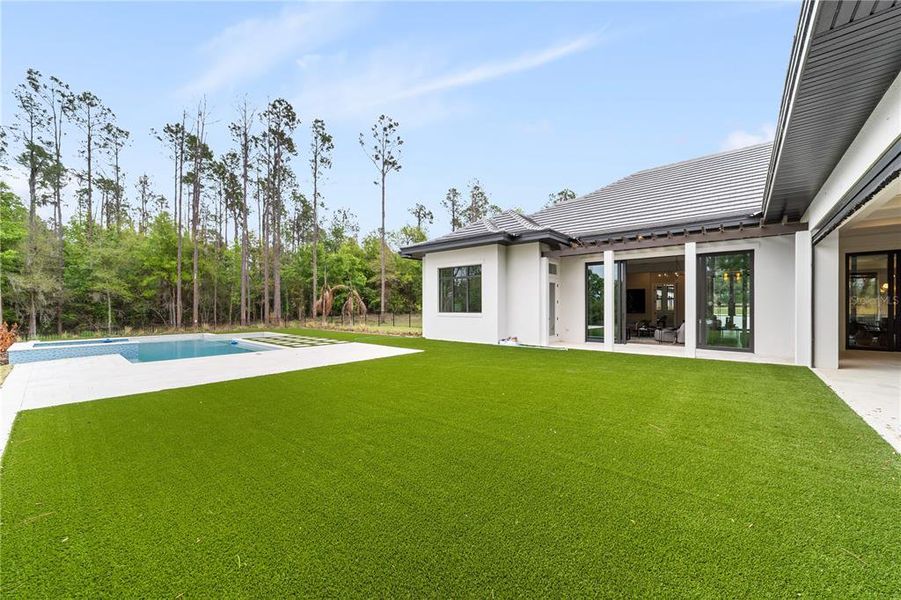 Exterior details and patio area of a home in Bella Collina, Montverde (Image 26). Exterior details and patio area of a home in Bella Collina, Montverde (Image 26).