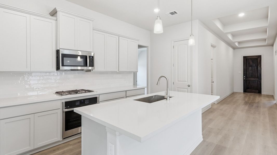 Furnished interior view inside a new home in Thompson Farms, Van Alstyne (Image 31).