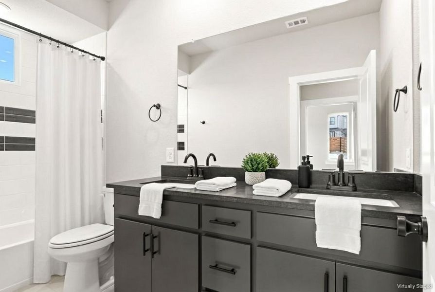 Furnished interior view inside a new home in Willow Grove Townhomes, Melissa (Image 32). Furnished interior view inside a new home in Willow Grove Townhomes, Melissa (Image 32).