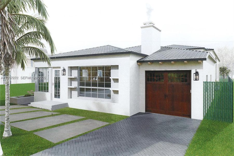 Exterior details and patio area of a home in , Miami (Image 3).
