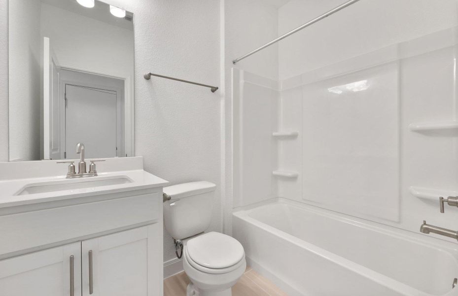 Furnished interior view inside a new home in Patterson Ranch, Georgetown (Image 16). Furnished interior view inside a new home in Patterson Ranch, Georgetown (Image 16).