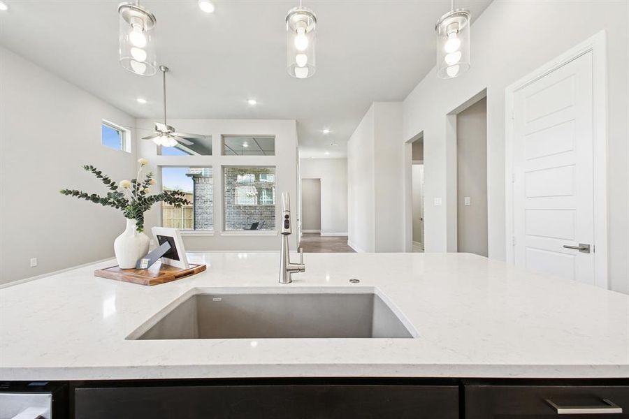 Furnished interior view inside a new home in Elements at Viridian - Garden Series, Arlington (Image 5). Furnished interior view inside a new home in Elements at Viridian - Garden Series, Arlington (Image 5).