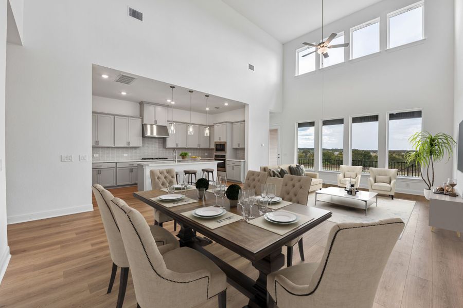 Furnished interior view inside a new home in Silverleaf, Cedar Creek (Image 7).