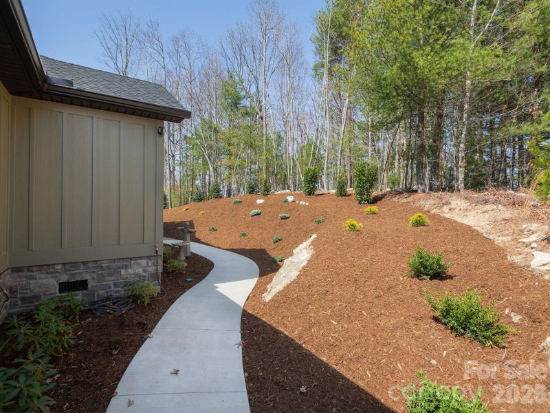 Exterior details and patio area of a home in , Hendersonville (Image 27).