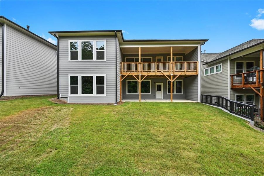 Exterior details and patio area of a home in , Flowery Branch (Image 3).