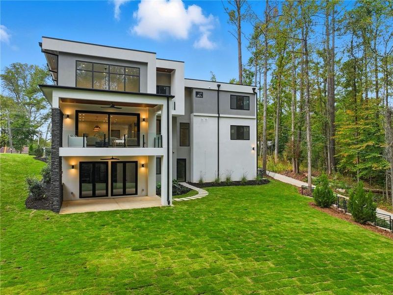 Exterior details and patio area of a home in , Atlanta (Image 40). Exterior details and patio area of a home in , Atlanta (Image 40).