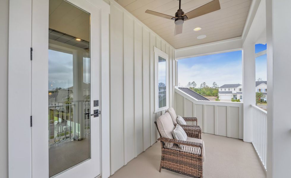 Exterior details and patio area of a home in EverRange, Jacksonville (Image 27).