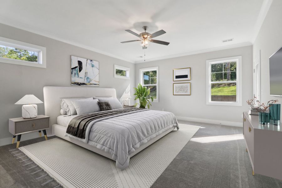 Representative furnished interior of a home built from the Audrey II by Great Southern Homes in Collins Cove, Chapin (Image 45).