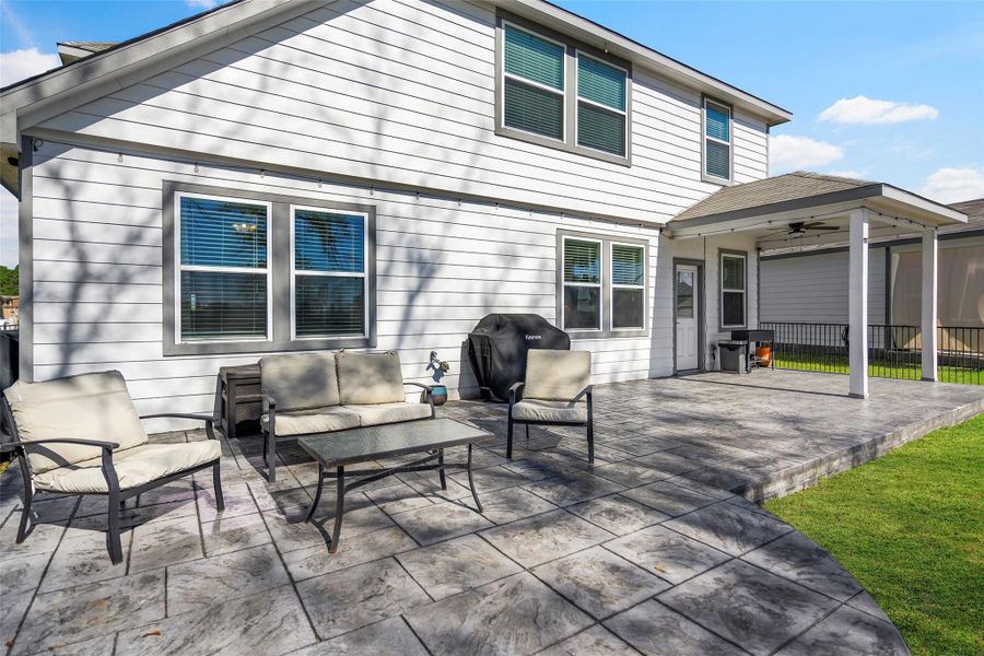 13 X 40 Stamped & Colored Concrete Patio 13 X 40 Stamped & Colored Concrete Patio