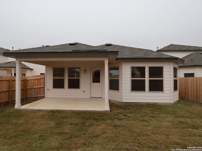 Exterior details and patio area of a home in Winding Brook, San Antonio (Image 19).