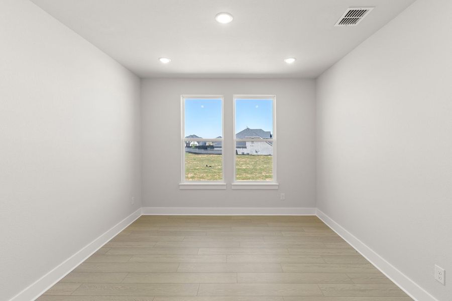 Spacious, unfurnished interior of a new home in Union Park, Little Elm (Image 26). Spacious, unfurnished interior of a new home in Union Park, Little Elm (Image 26).