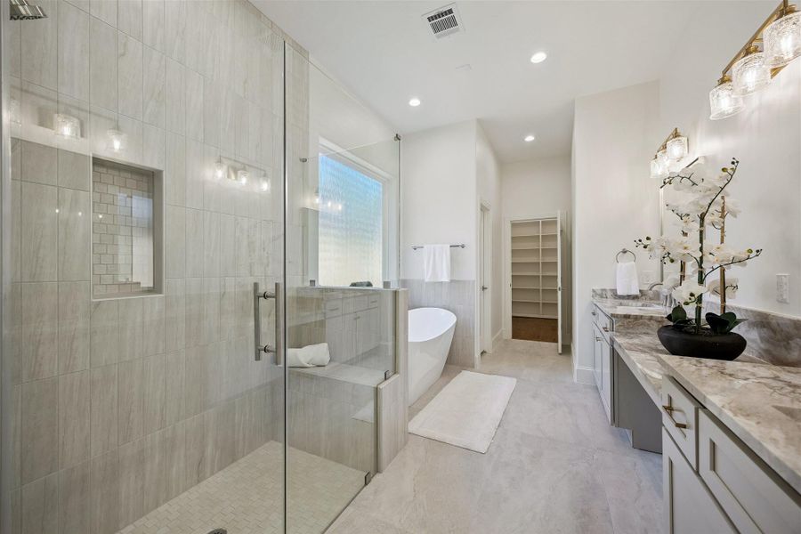 Furnished interior view inside a new home in , Houston (Image 32).